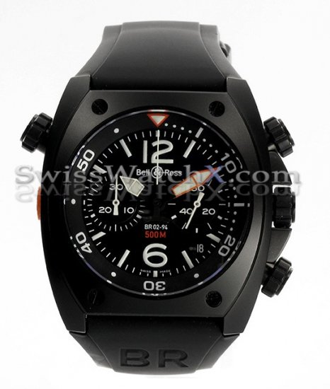 Bell & Ross BR02 Chronograph Carbon - zum Schließen ins Bild klicken