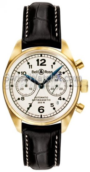 Bell & Ross Vintage 126 Gold Pearl - zum Schließen ins Bild klicken
