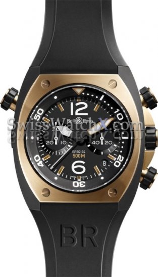 Bell and Ross BR02 Chronograph Pink Gold - Click Image to Close