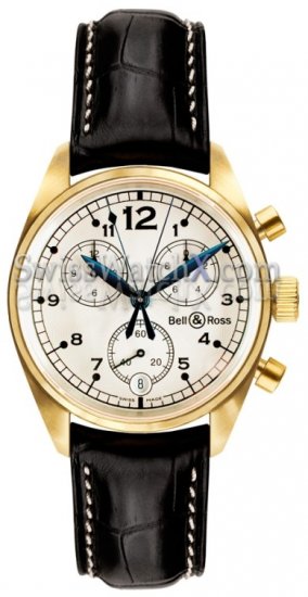 Bell and Ross Vintage 120 Gold White - Click Image to Close