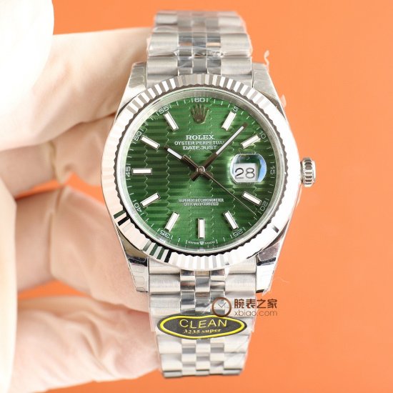 Rolex Datejust 41 Mint Green M126334-0030 - Click Image to Close